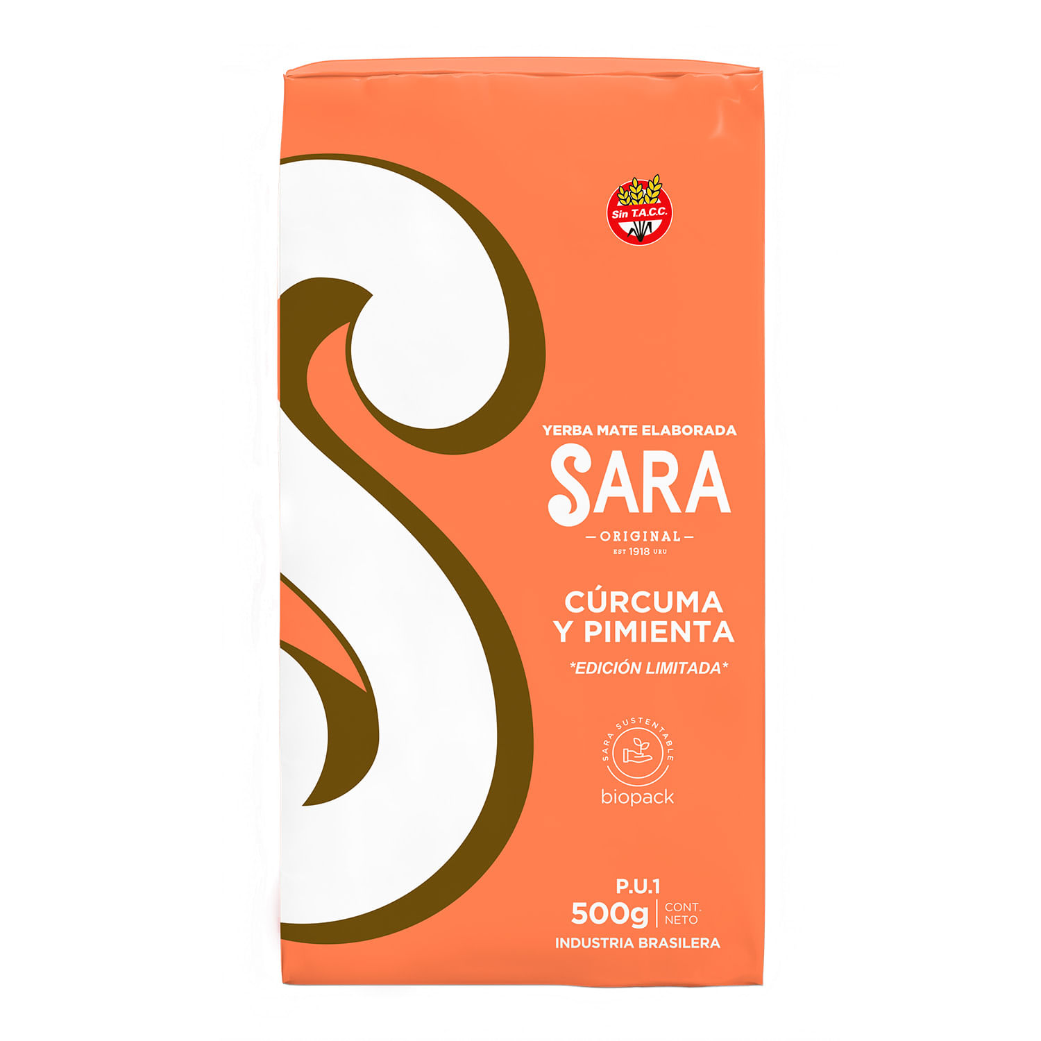 7730282003651 YERBA SARA 1/2 KG. SAB. CURCUMA Y PIMIENTA (365)