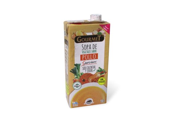 7730306002653 SOPA GOURMET 1 LT. VERDURAS SAB. POLLO (TETRA) (3895)