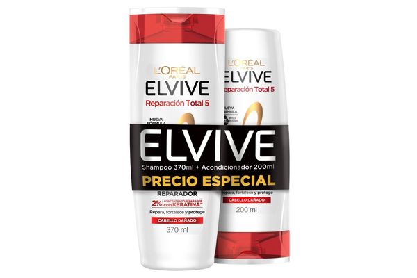 7730317064350 SHAMPOO ELVIVE 370 ML. + ACOND. 200 ML. REP. TOTAL 5 (ZUY00244