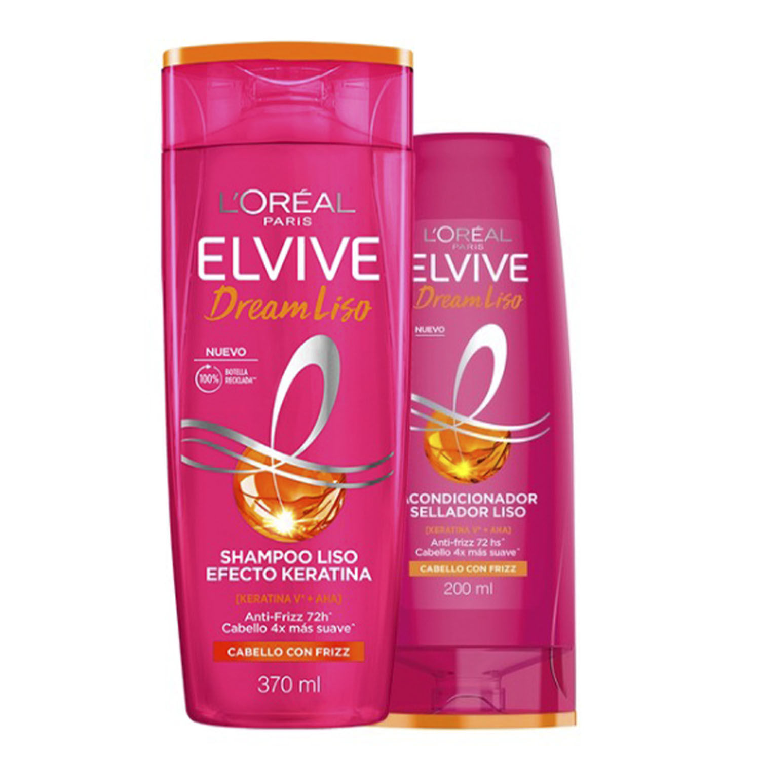 7730317082101 SHAMPOO ELVIVE 370 ML. + ACOND. 200 ML. DREAM LISO