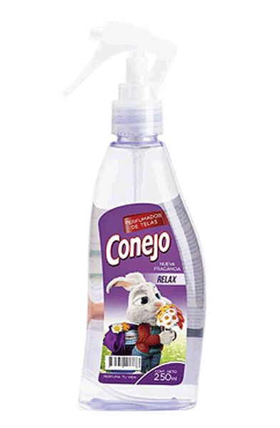PERFUMADOR P/TELAS CONEJO 250 ML. RELAX (2166)