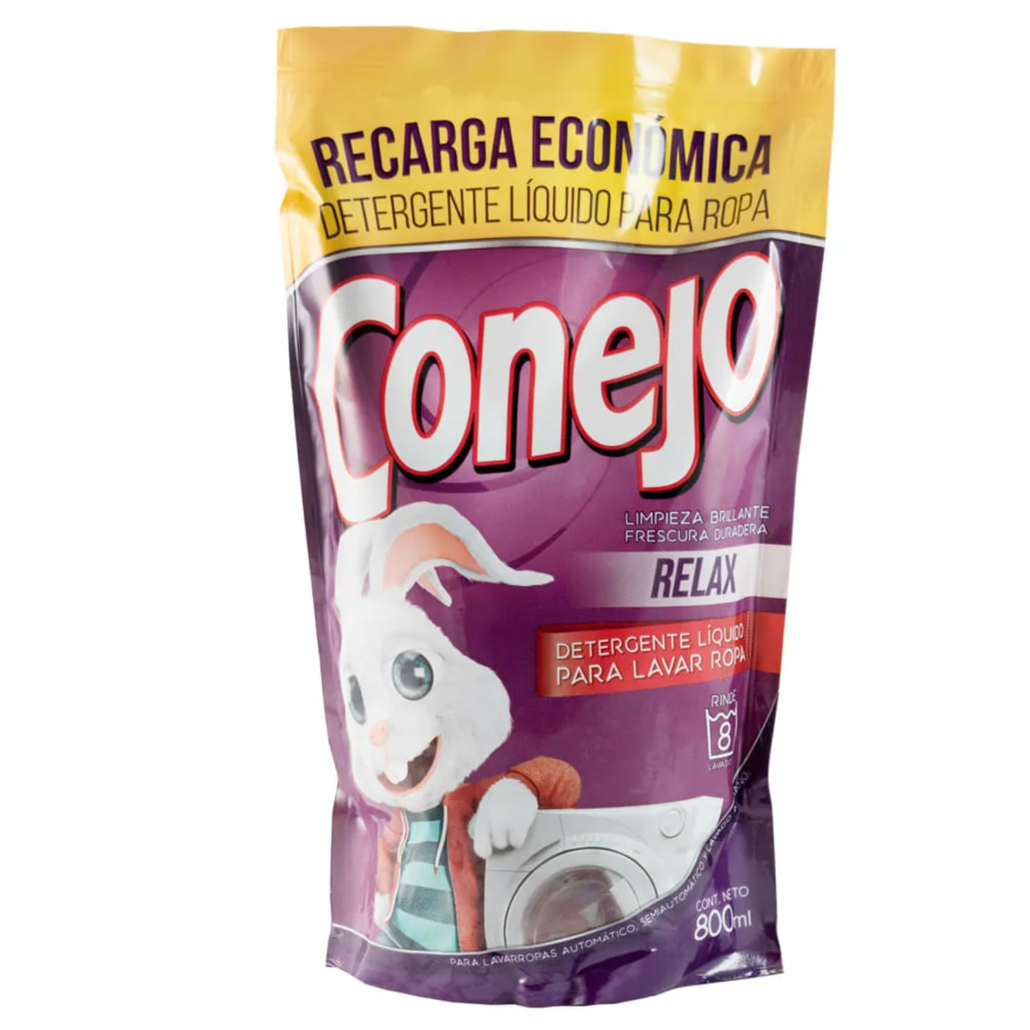 7730377012353 JABON LIQ. CONEJO REC. D.PACK 800 ML. RELAX (6713)