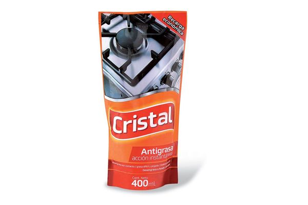 7730377012421 LIMPIADOR CRISTAL ANTIGRASA REC. D.PACK 400 ML. (1072)
