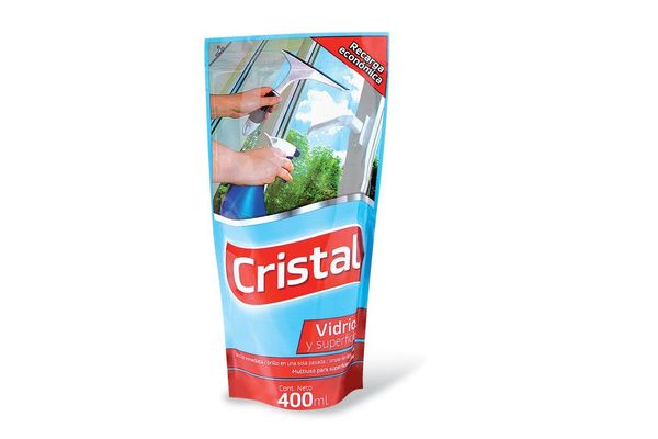 7730377012445 LIMPIADOR CRISTAL VIDRIOS REC. D.PACK 400 ML. (1070)