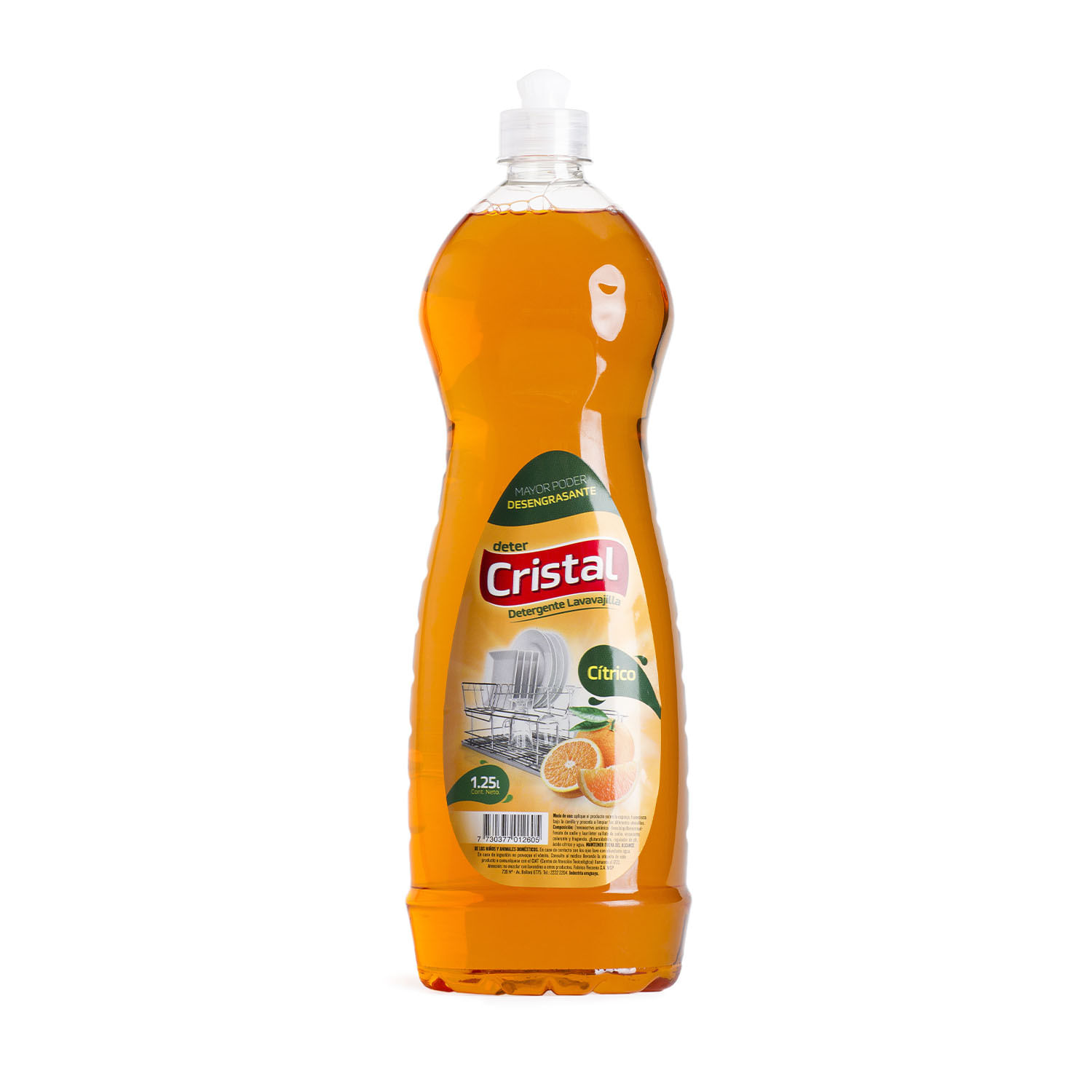 DET. LIQ. CRISTAL 1,250 LT. CITRICO + ESPONJA (5060)