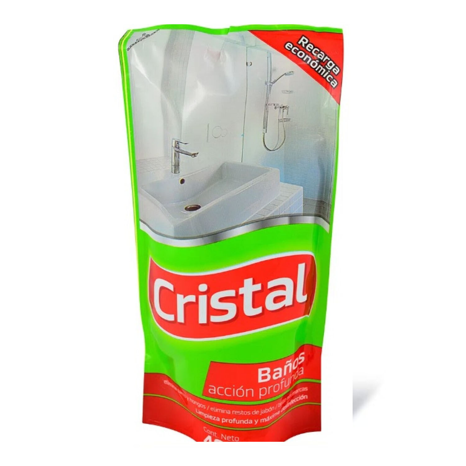 LIMPIADOR CRISTAL BAÑOS REC. D.PACK 400 ML. (1074)