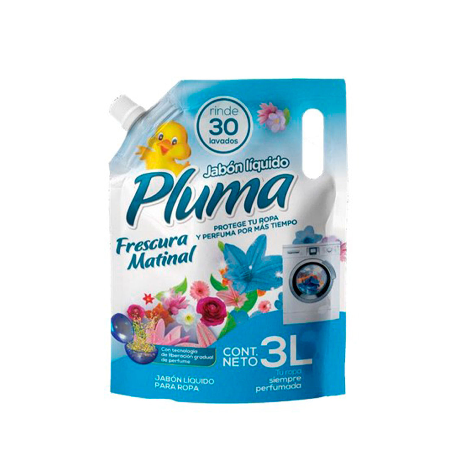 JABON LIQ. PLUMA D.PACK 3 LT. FRESCURA MATINAL (6641)