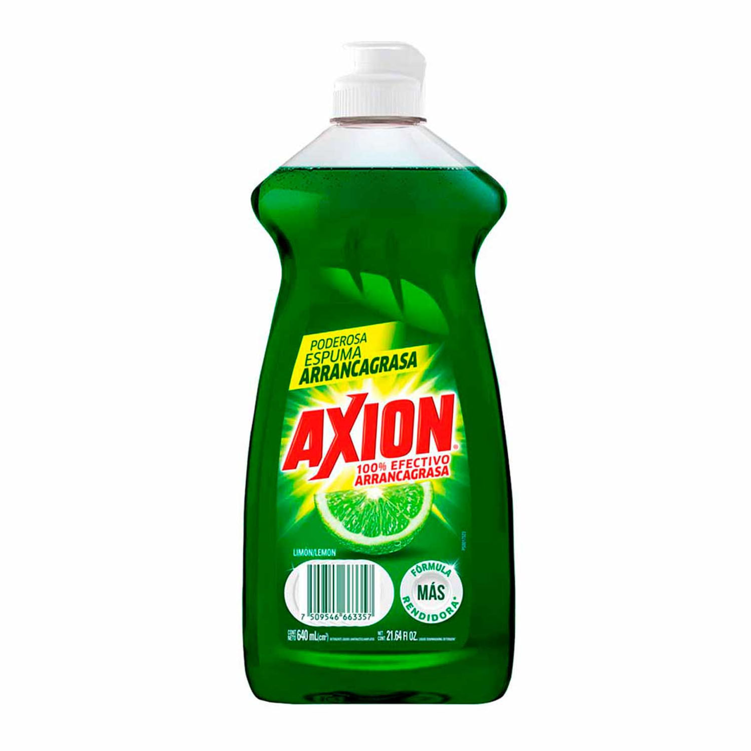 7730377014357 DET. LIQ. AXION CONCENTRADO 640 ML. LIMON VERDE (5915)