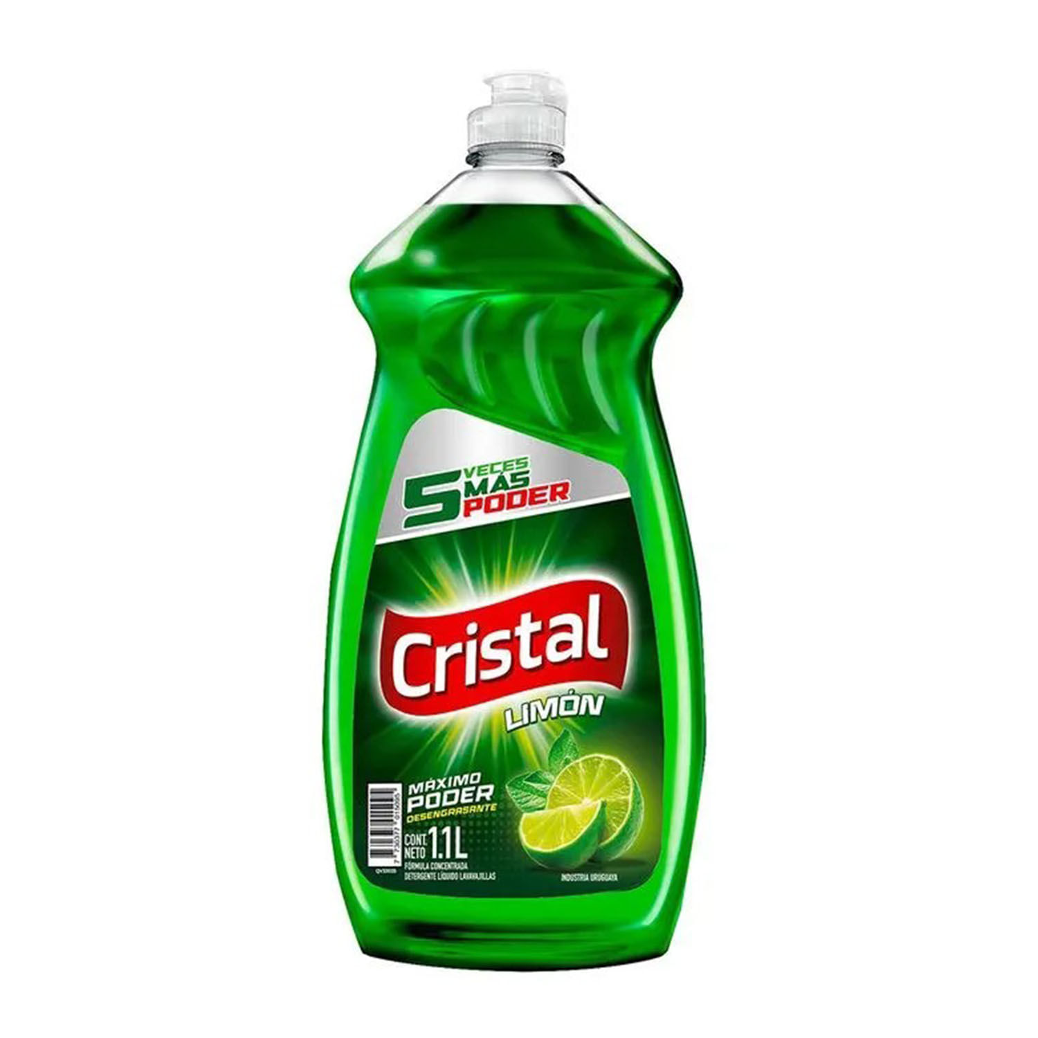 7730377015095 DET. LIQ. CRISTAL CONCENTRADO 1,100 LT. LIMON VERDE (5402)