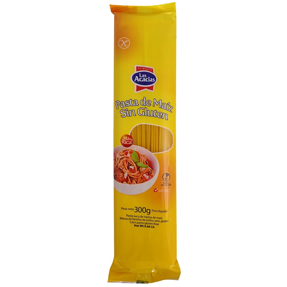 7730430003823 FIDEOS LAS ACACIAS DE MAIZ S/GLUTEN 300 GRS. SPAGUETTI
