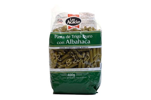 FIDEOS LAS ACACIAS ALBAHACA 400 GRS. TROMPETIN (233316)