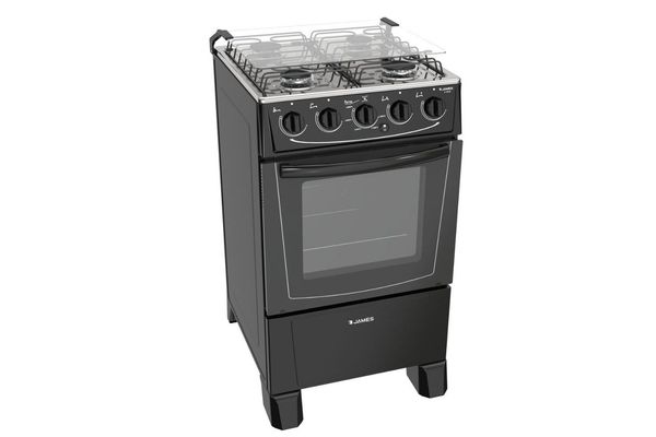 COCINA JAMES C150B 5 H.GAS H/GAS NEGRA (3152)