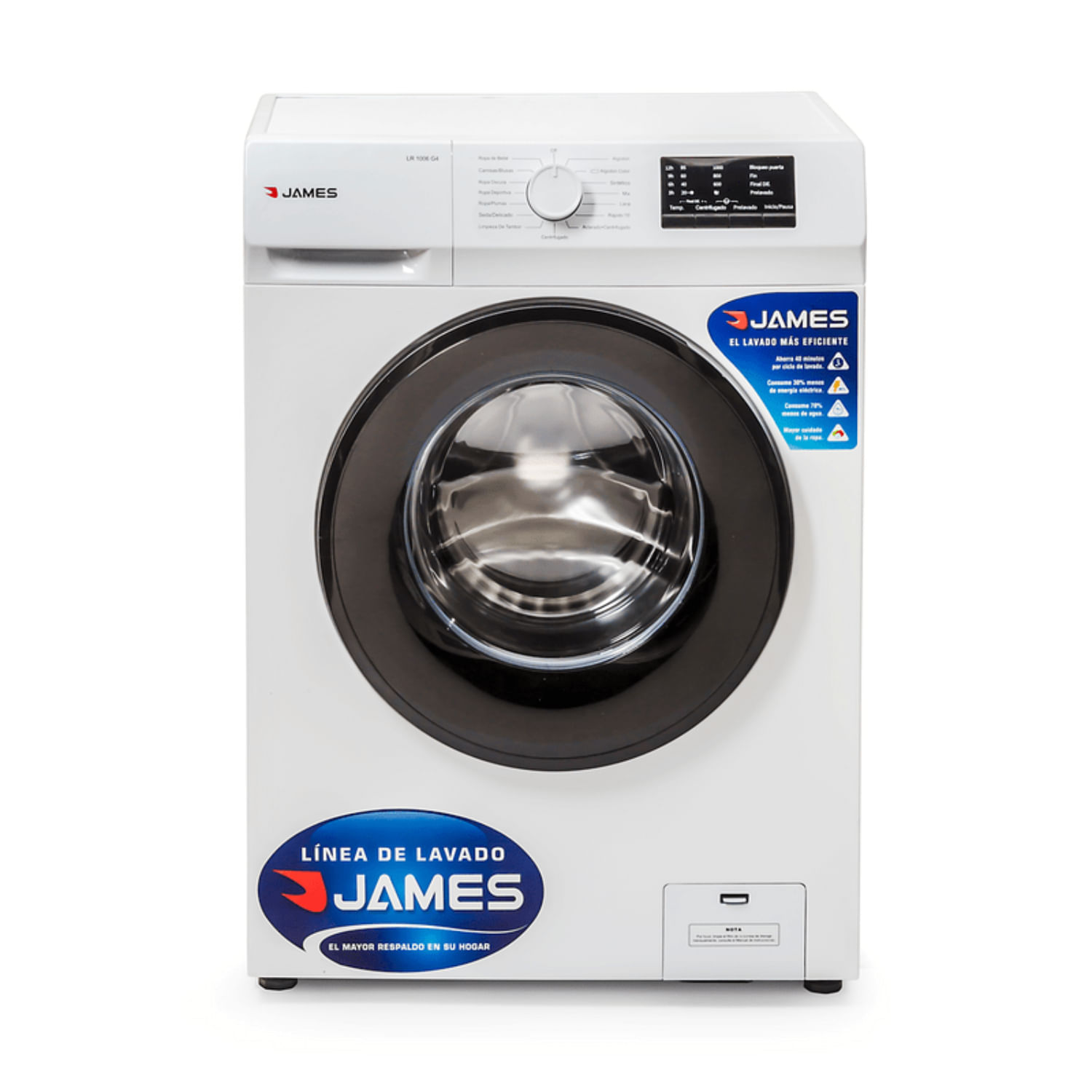 LAVARROPA JAMES LR1006 G4 6 KG C/FRONTAL BLANCO (36175)