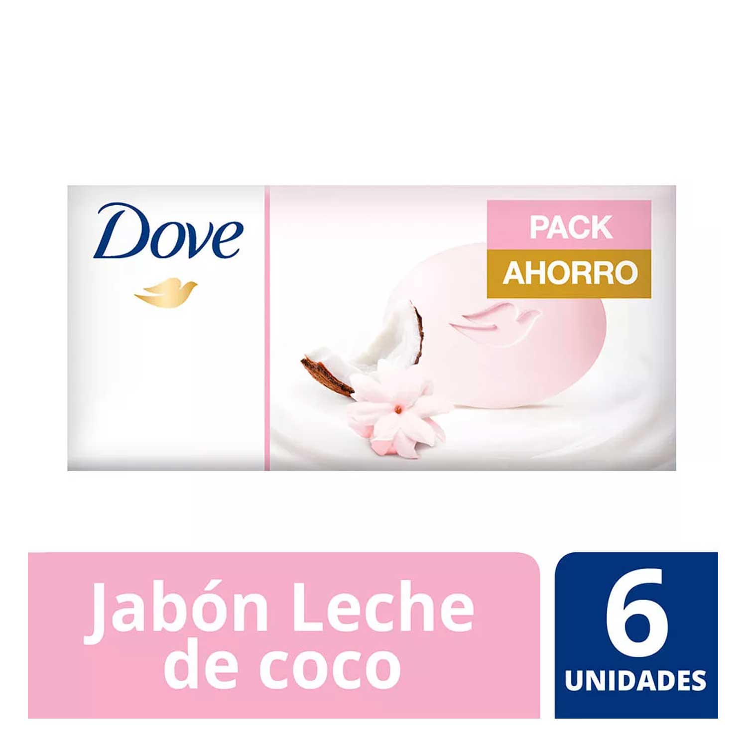 JABON DOVE 90 GRS. X 6 UN. P. AHORRO CUID. INDULGENTE (65281686)