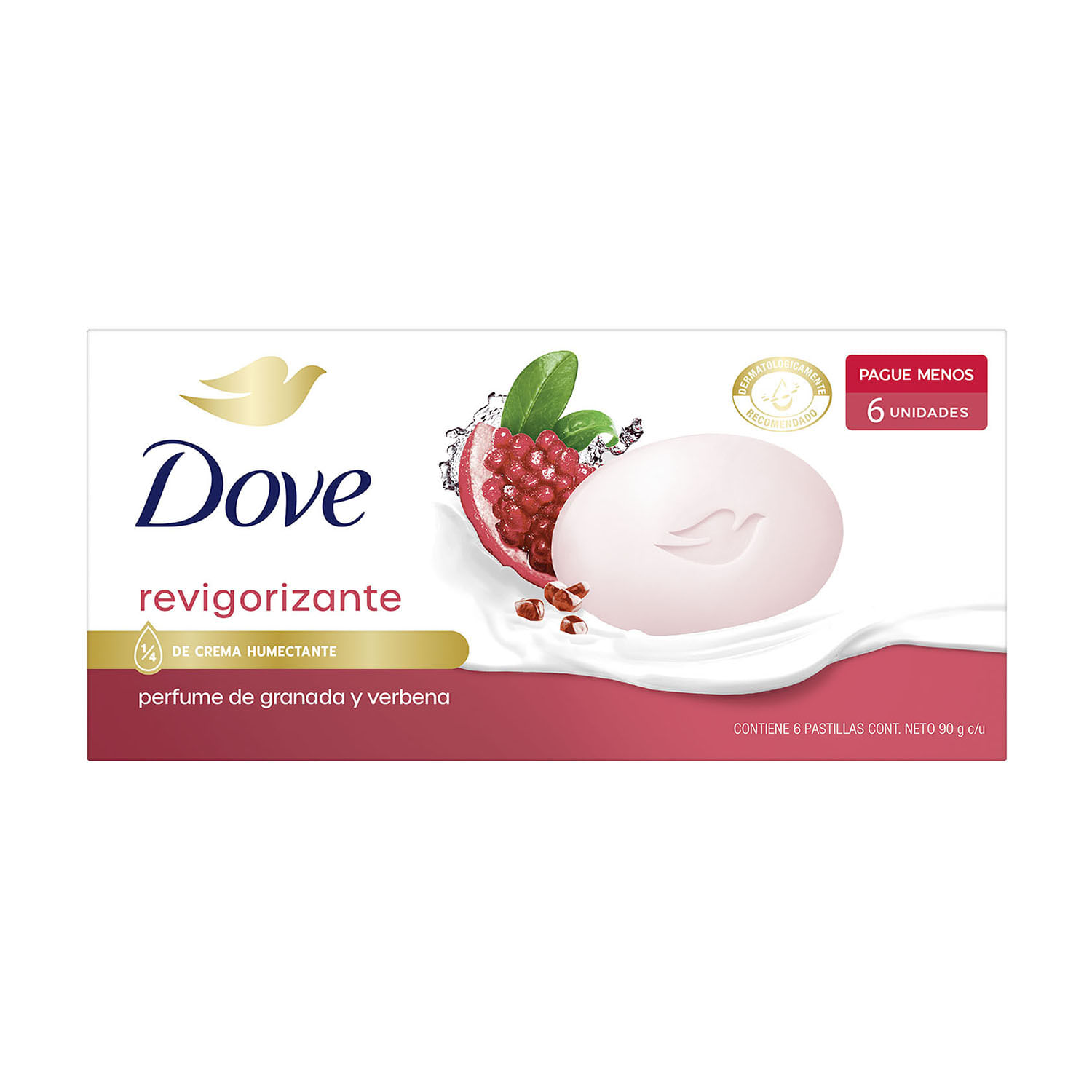 7730755003812 JABON DOVE 90 GRS. X 6 UN. P. AHORRO REVIGORIZANTE (65281688)