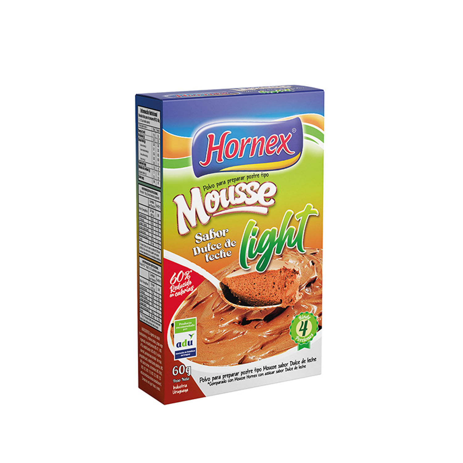 7730910431733 MOUSSE HORNEX LIGHT 60 GRS. DULCE LECHE (1733)