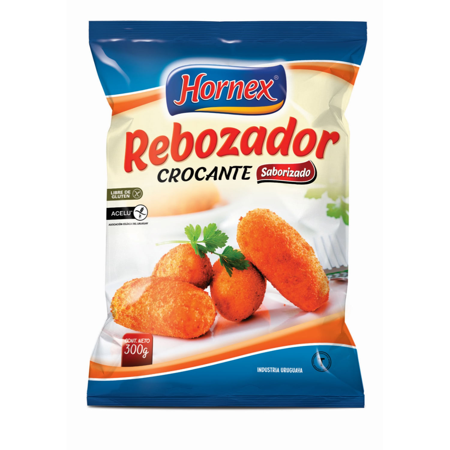 7730910432068 REBOZADOR HORNEX S/GLUTEN CROCANTE SABORIZADO 300 GRS