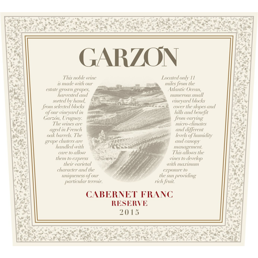 VINO GARZON RESERVA CABERNET FRANC 750 ML. (8802030005)