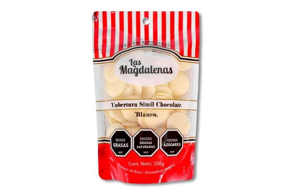 COBERTURA MONEDAS CHOC. BLANCO L/GLUTEN MAVALERIO 200 GRS.