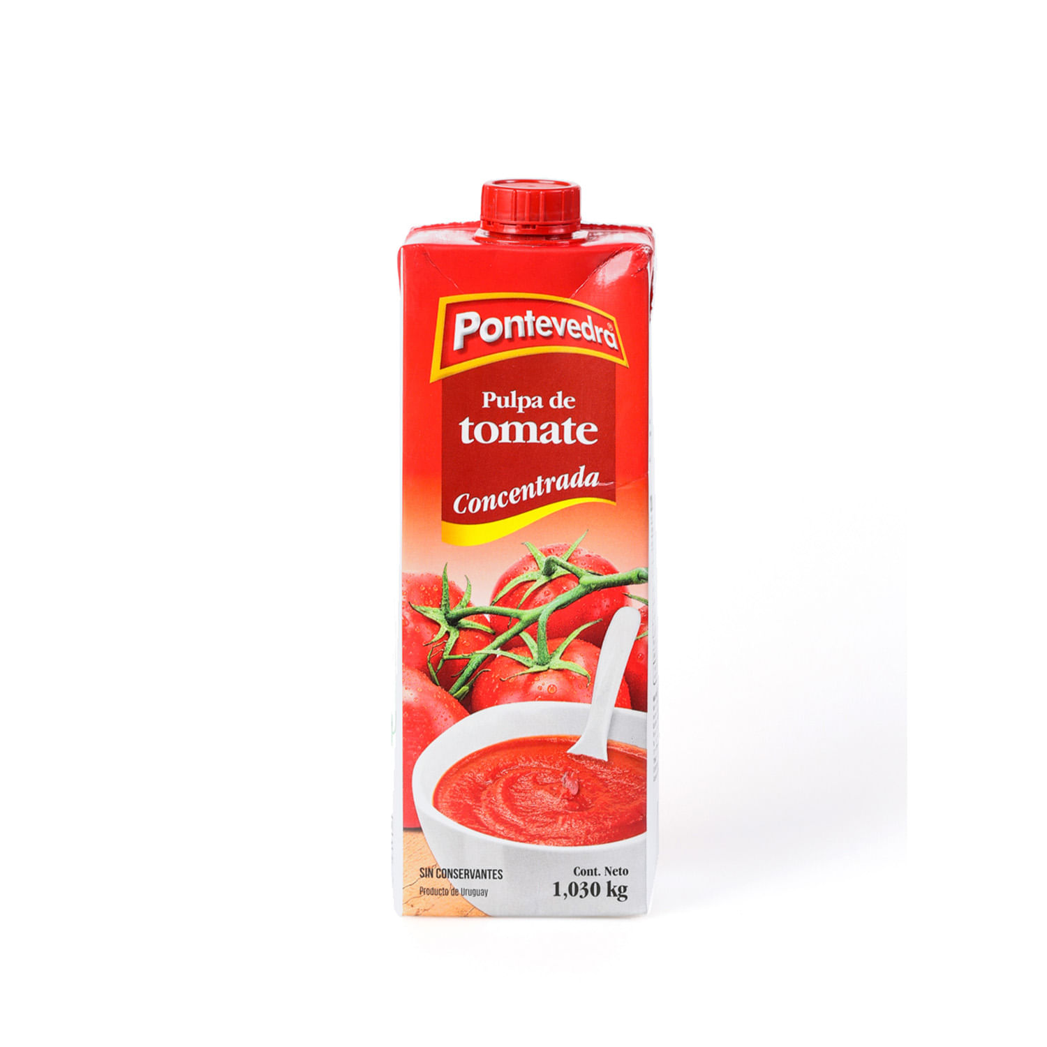 PULPA DE TOMATE CONC. PONTEVEDRA 1,030 KG. TETRA (4008)