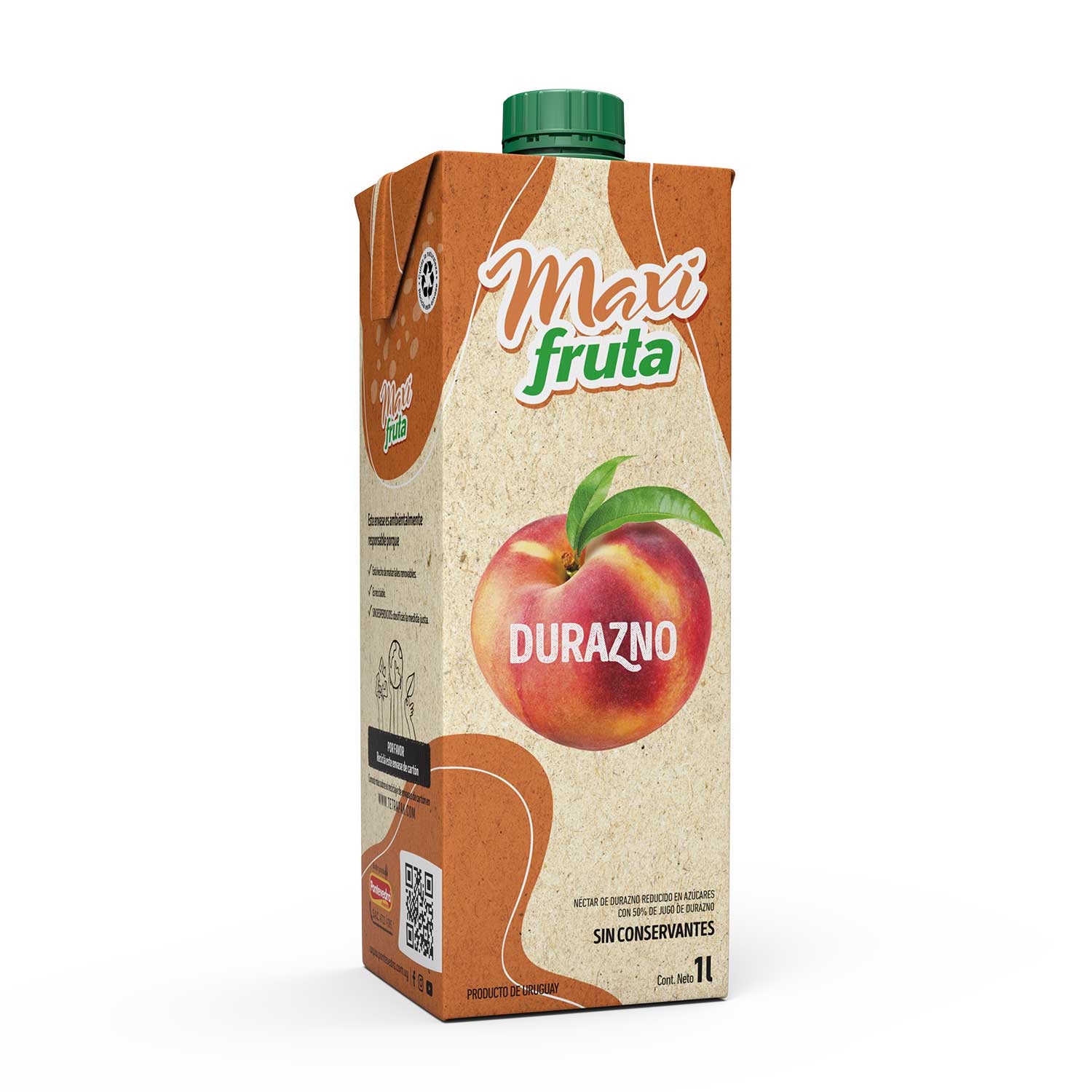 7730976822315 JUGO MAXI FRUTA TETRA 1 L. DURAZNO (5045)