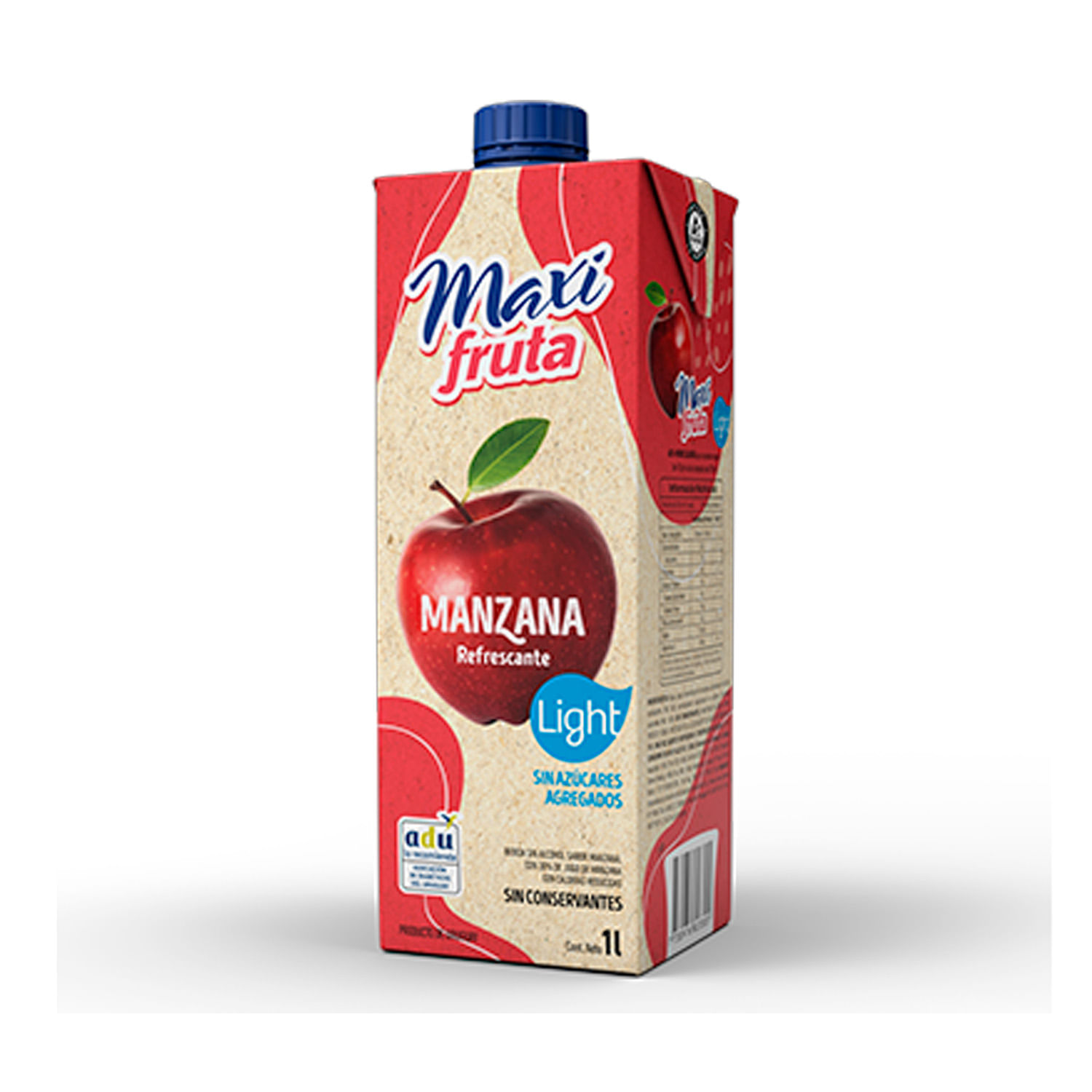 JUGO MAXI FRUTA LIGHT TETRA 1 L. MANZANA (5082)