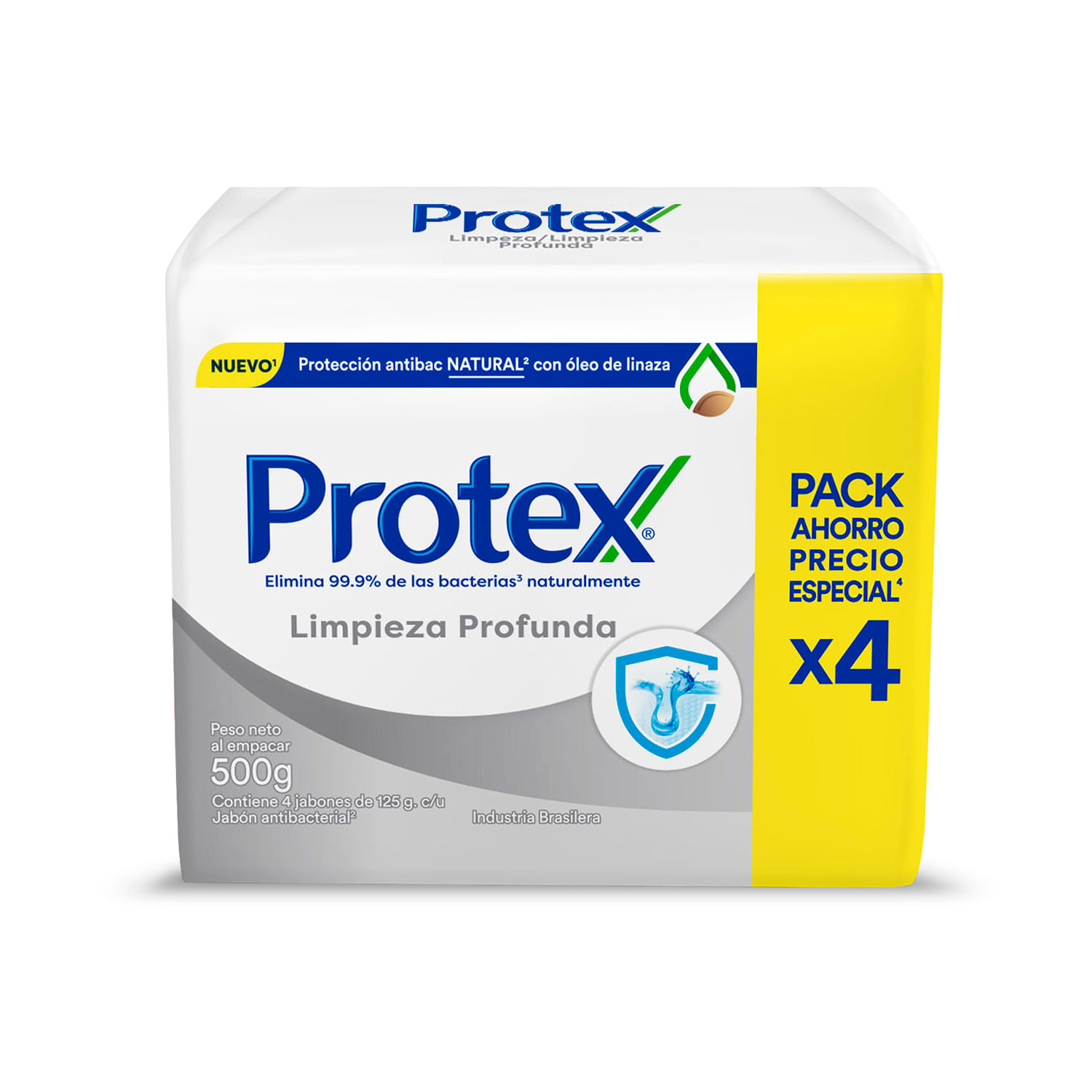 7731024006039 JABON PROTEX 125 GRS. X 4 UN. LIMP. PROF. (00475A)