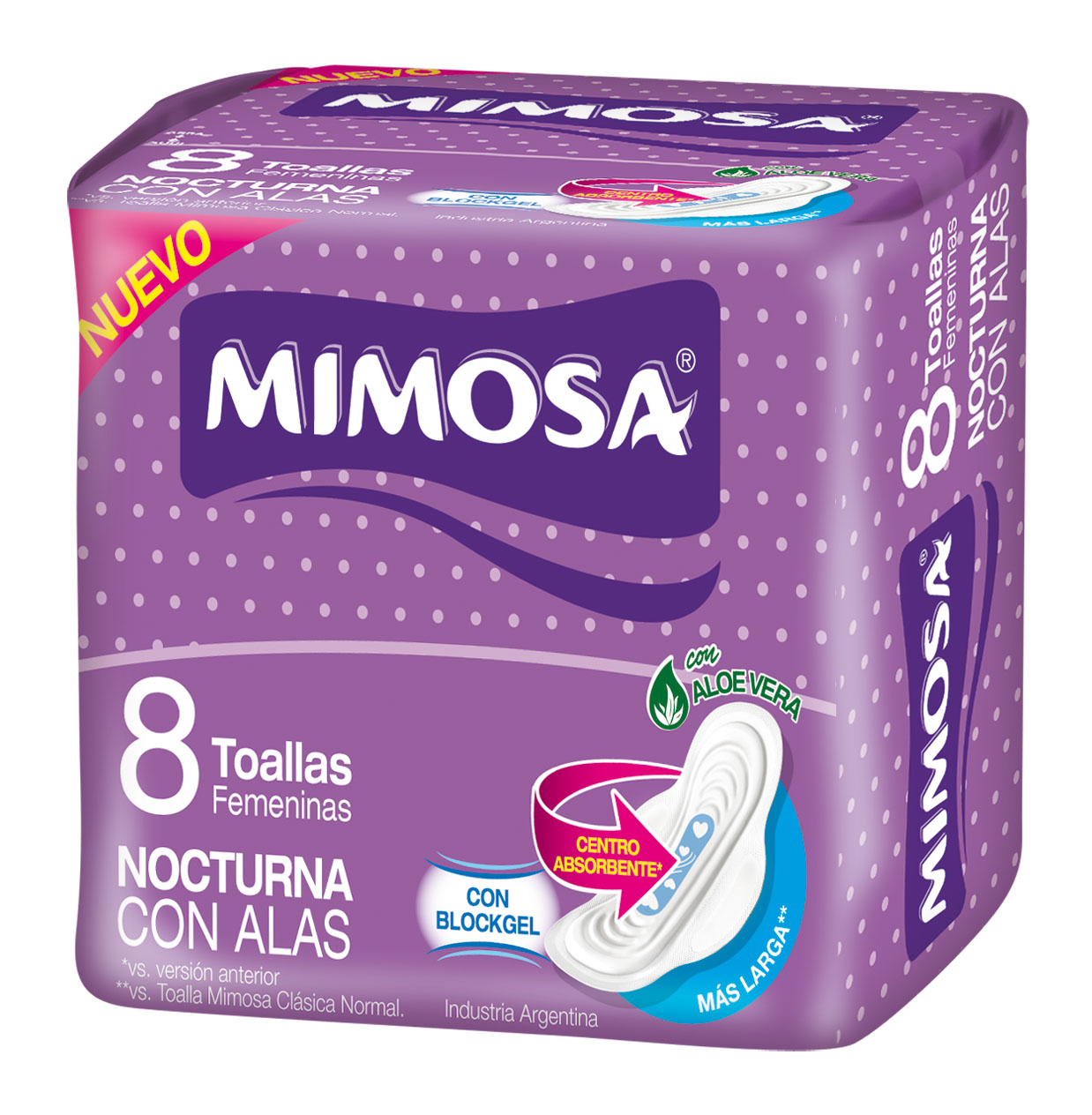 TOALLAS HIG. MIMOSA NOCTURNA C/ALAS 8 UN. (67137539)