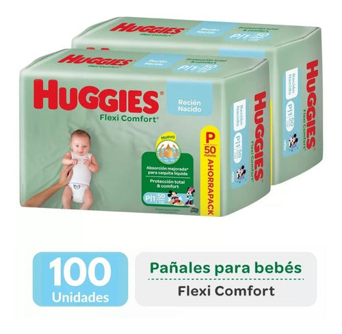 7736550404977 PAÑAL HUGGIES FLEXI COMFORT PEQ. 100 UN. (68740343)
