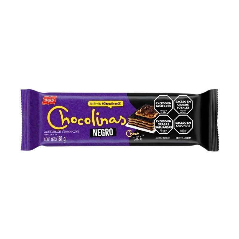GALLETITA BAGLEY CHOCOLINAS NEGRA 181 GRS. (1014886)