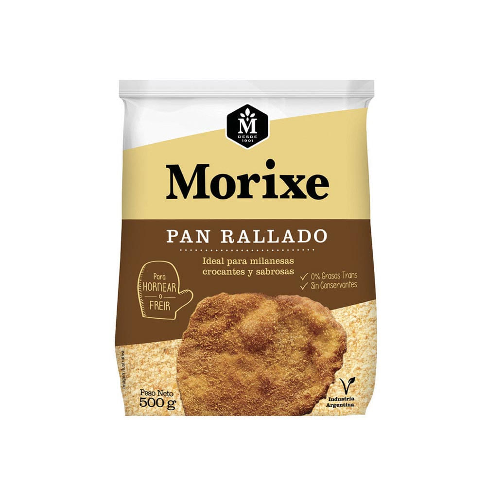7790199602910 PAN RALLADO MORIXE 500 GRS. (4000)