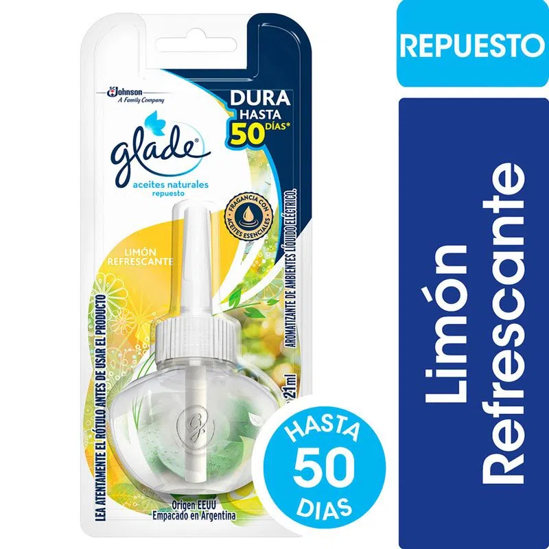 7790520015754 D. AMB. GLADE ACEITES NAT. REP. LIMON REFRESCANTE (60465)