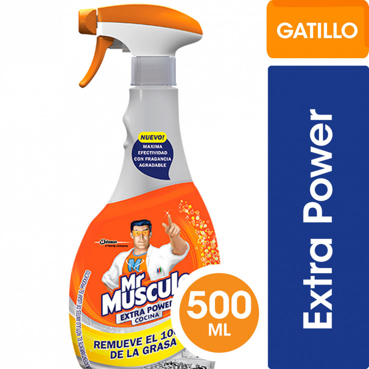 7790520024992 LIMPIADOR MR. MUSCULO E. POWER COCINA GATILLO 500 CC. (60470