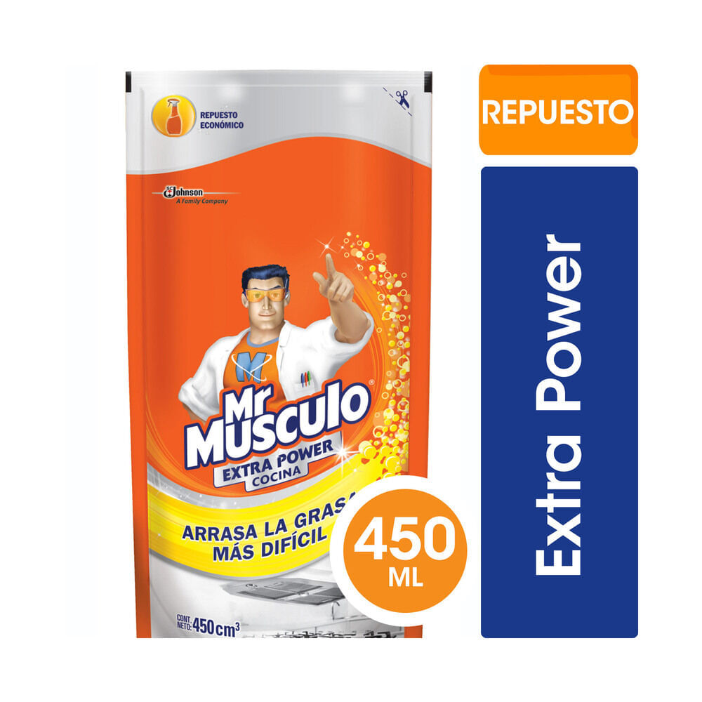 LIMPIADOR MR. MUSCULO E. POWER DP. 450 CC. (60549)