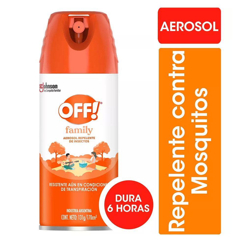 7790520025395 REPELENTE OFF FAMILY AER. 170 CC. (61116)