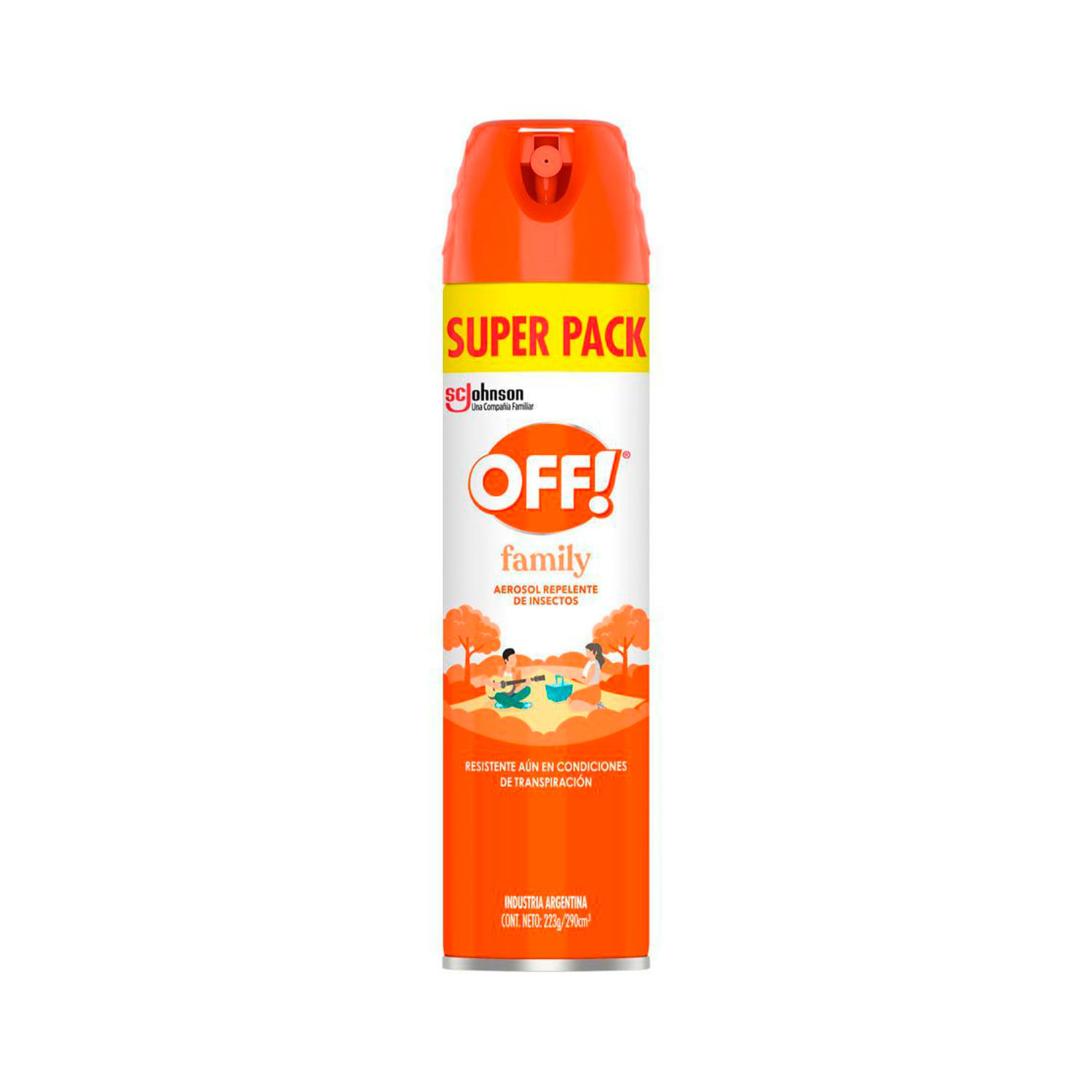 REPELENTE OFF FAMILY AER. BONUS 290 CC. (61118)