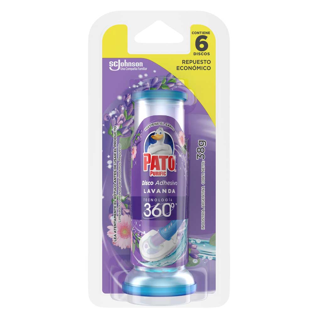 7790520028075 LIMPIADOR PATO DISCO ACT. GEL REP. LAVANDA (60571)