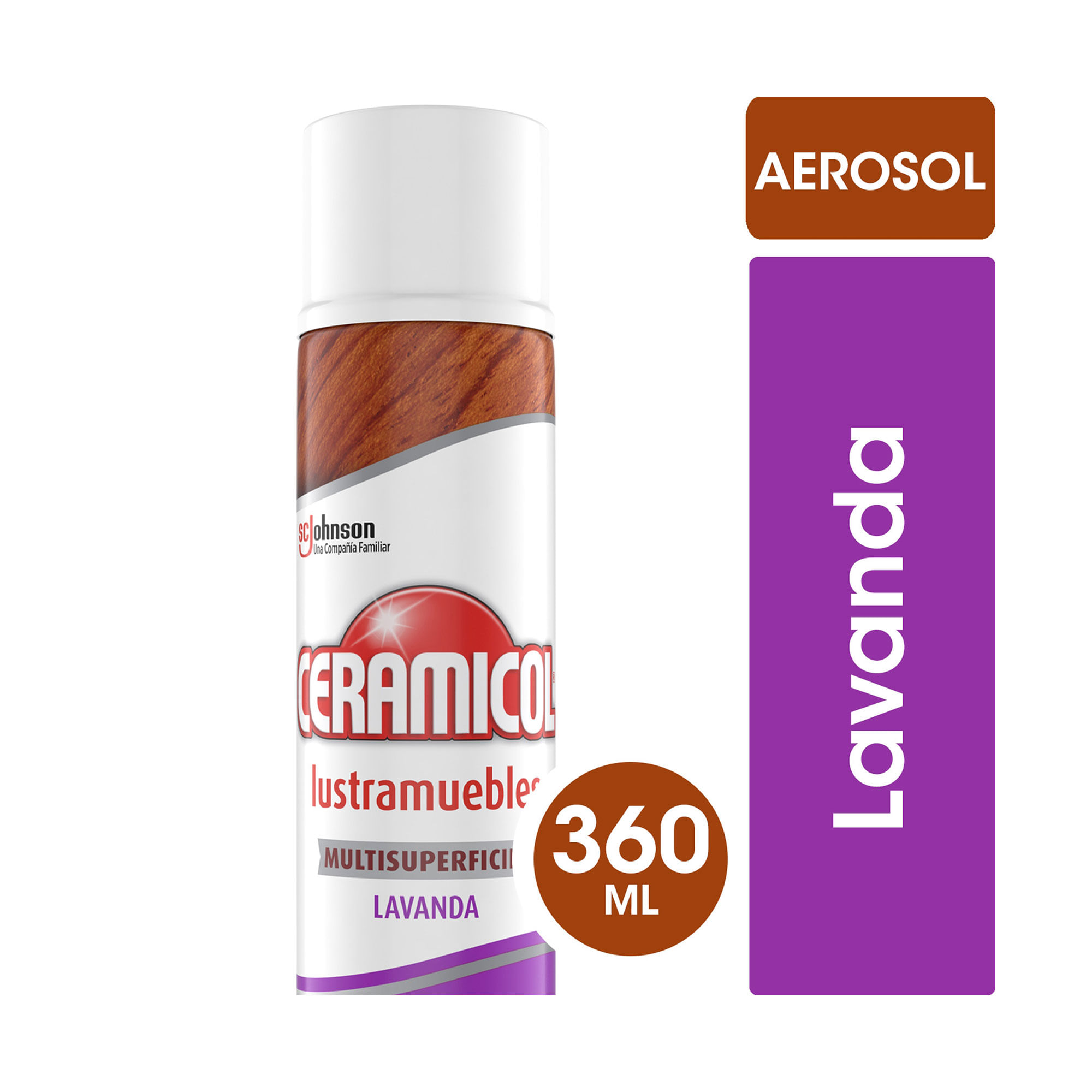 7790520028716 LUSTRAMUEBLE CERAMICOL MULTISUPERF. AER. 360 CC. LAVANDA