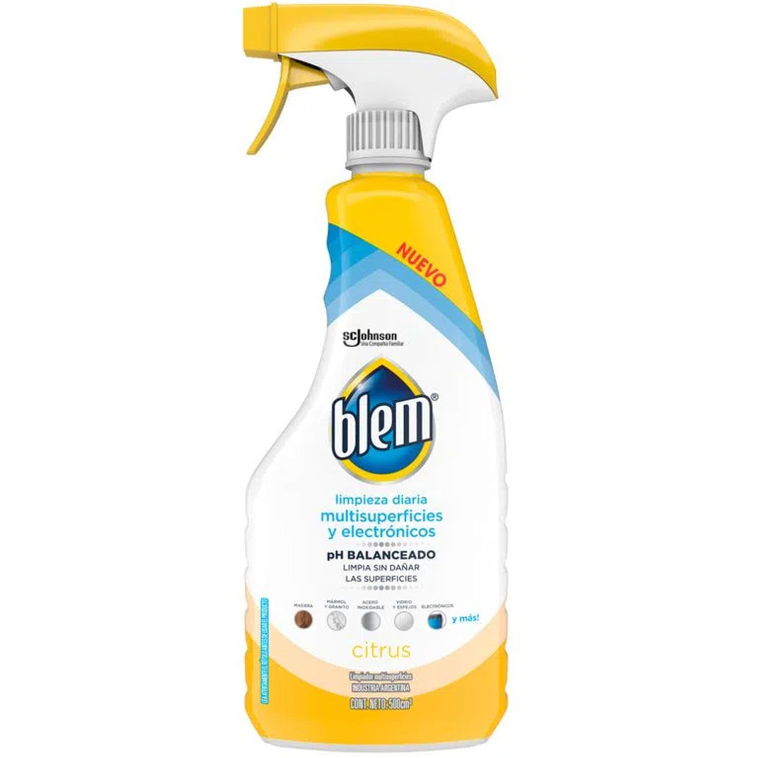 7790520031495 LIMPIADOR BLEM MULTI LIMP. BRILLANTE GATILLO. 400 ML. CITRUS