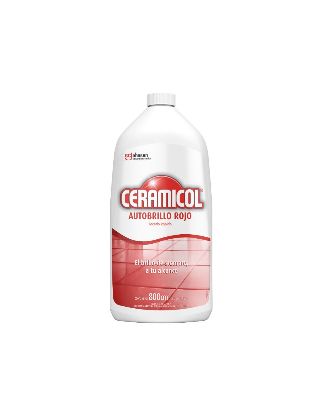 CERA CERAMICOL AUTOBRILLO BOT. 800 ML. ROJO (60544)