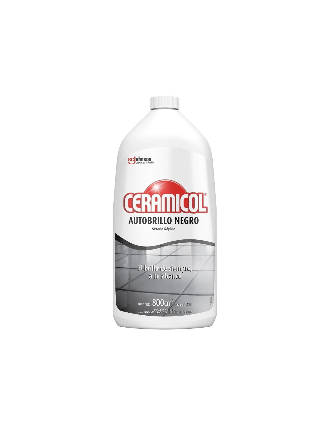 CERA CERAMICOL AUTOBRILLO SEC. RAPIDO 800 ML. NEGRO (60535)