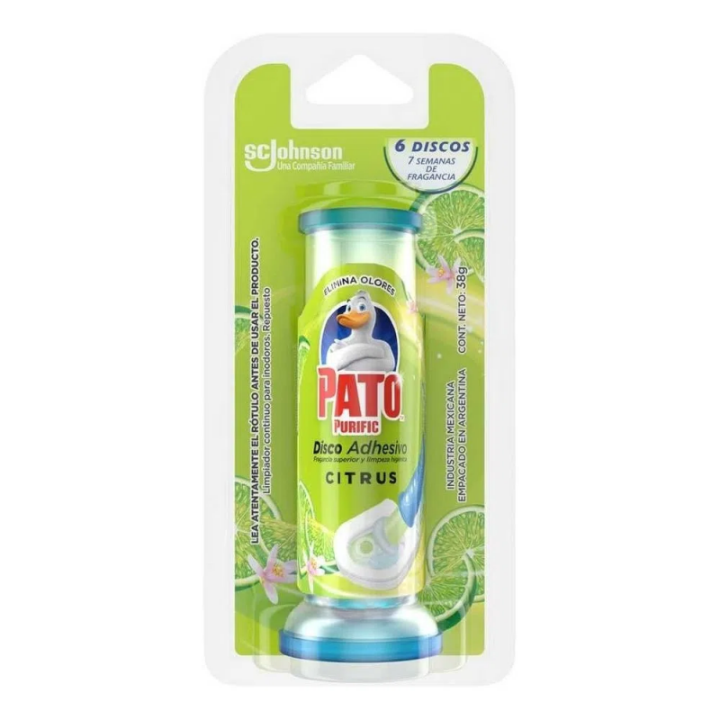 7790520993779 LIMPIADOR PATO DISCO ACT. GEL REP. CITRICO (60521)