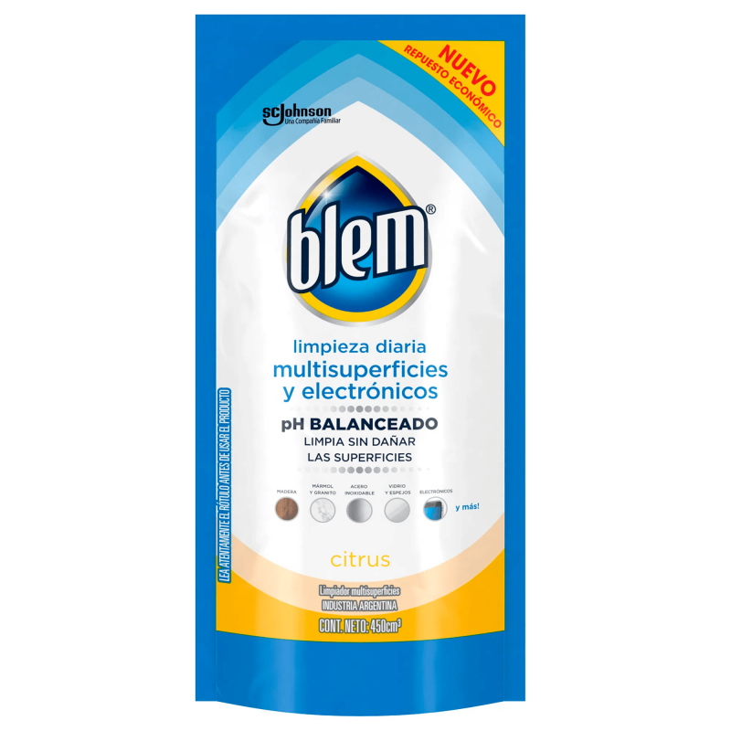 7790520995537 LIMPIADOR BLEM MULTISUP. Y ELECTRONICOS D.P. 400 ML. CITRUS