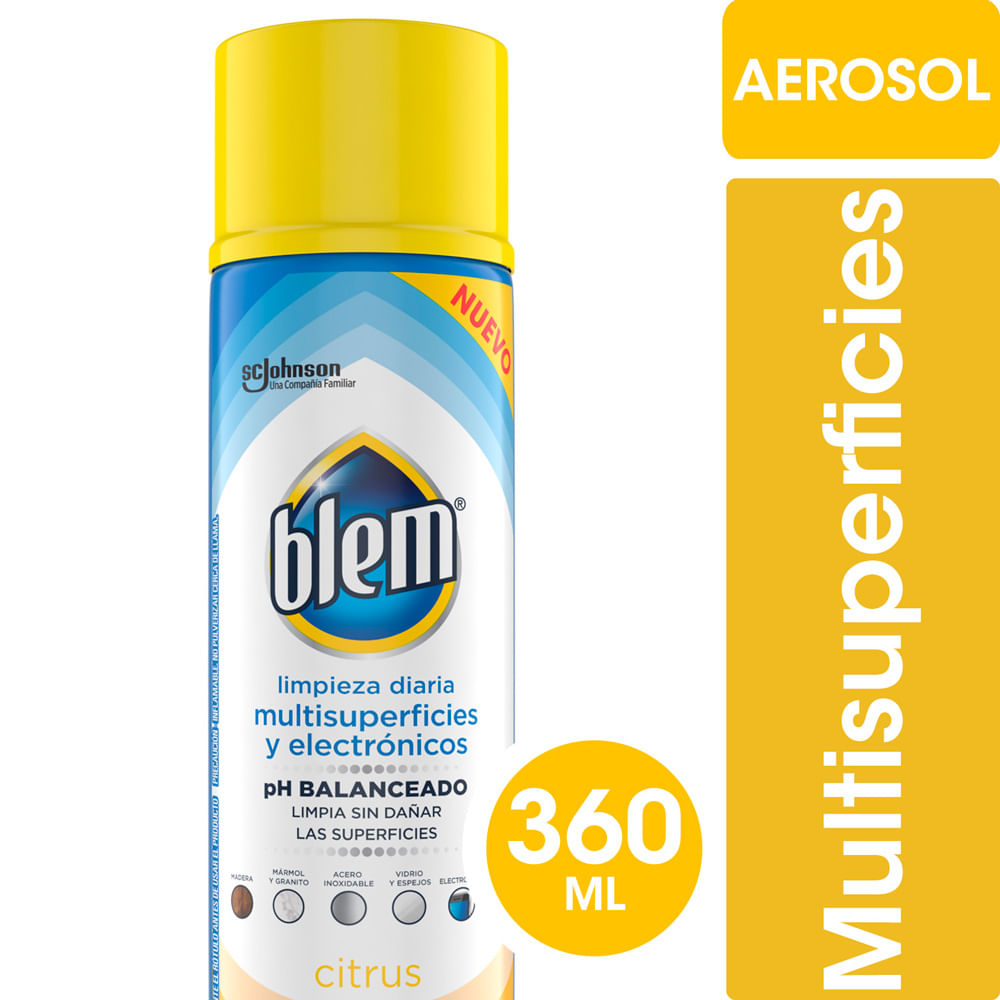 7790520995551 LIMPIADOR BLEM MULTI AER. 360 ML. CITRUS (60621)