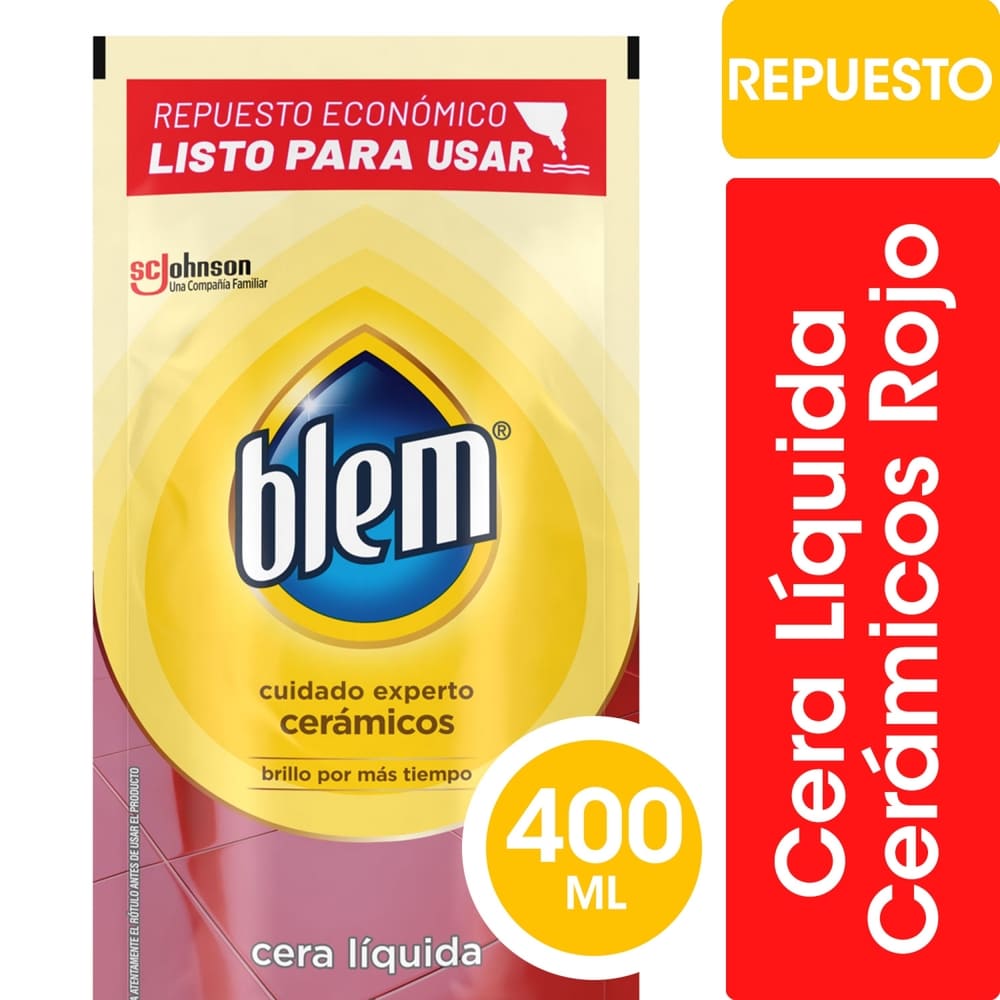 CERA BLEM EMBELLECE CERAMICO D.PACK 450 ML. ROJO (60546)