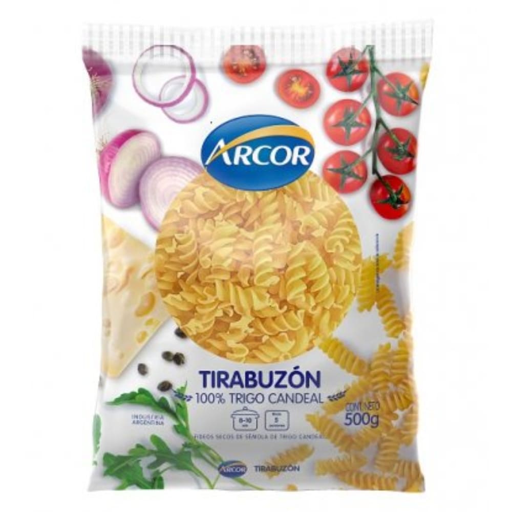 FIDEOS ARCOR SEM. DE TRIGO CANDEAL 500 GRS. TIRABUZON (5043092)