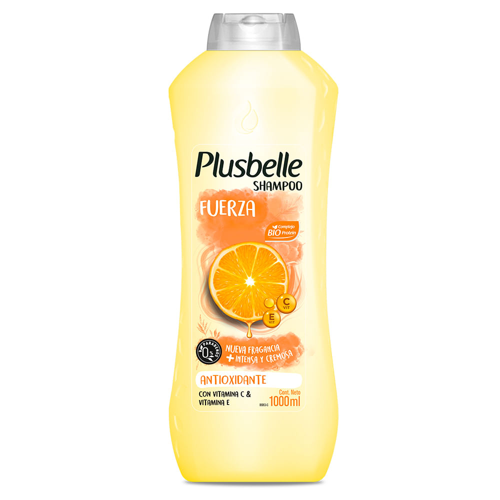 SHAMPOO PLUSBELLE 1 LT. FUERZA ANTIOXIDANTE (46027)