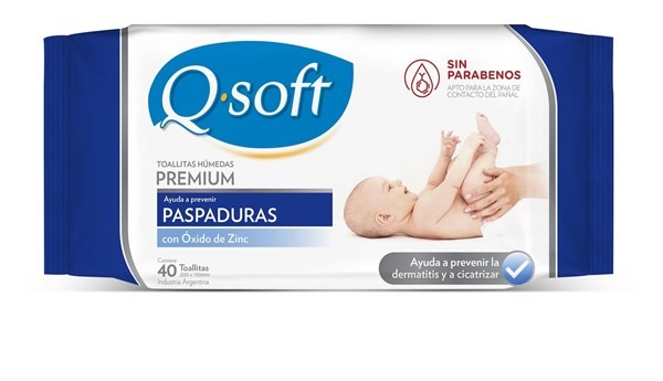 7790773082251 TOALLAS HUMEDAS Q-SOFT D. PACK 40 UN. PASPADURAS (5822)