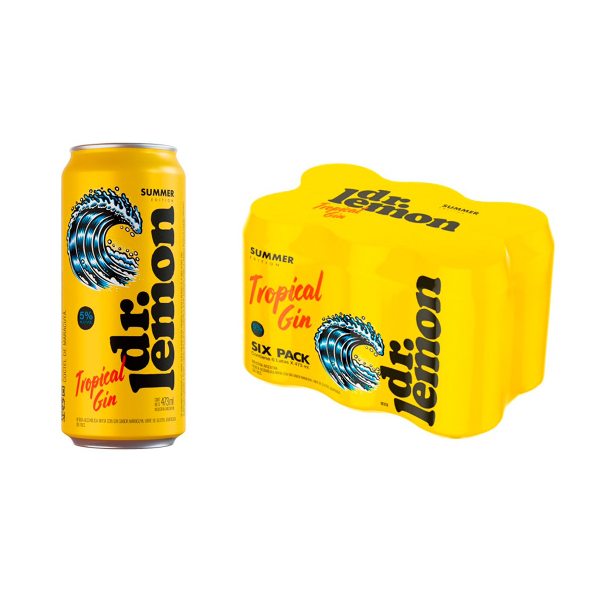 DR. LEMON GIN TROPICAL LATA 473 ML. (701142)