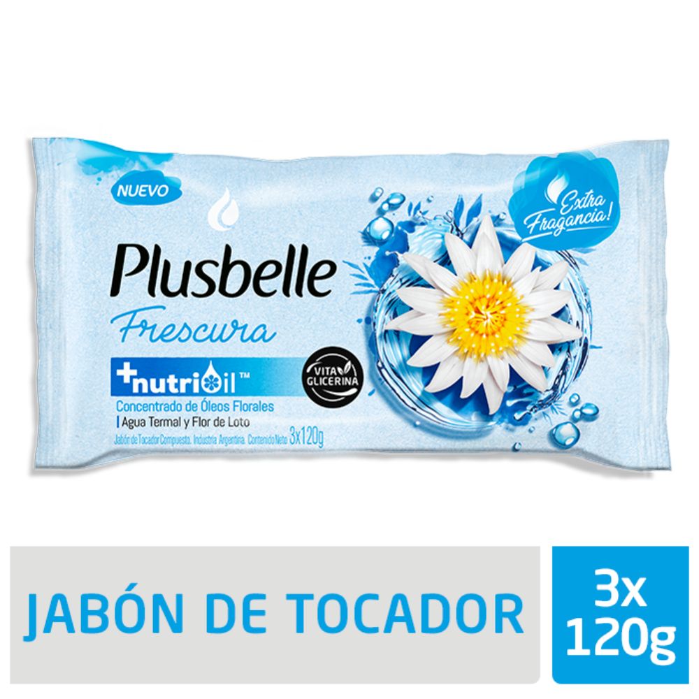 JABON PLUSBELLE 120 GRS. X 3 UN. FRESCURA (46010)